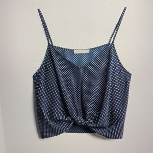 Devon Knot Front Cami Crop Blouse